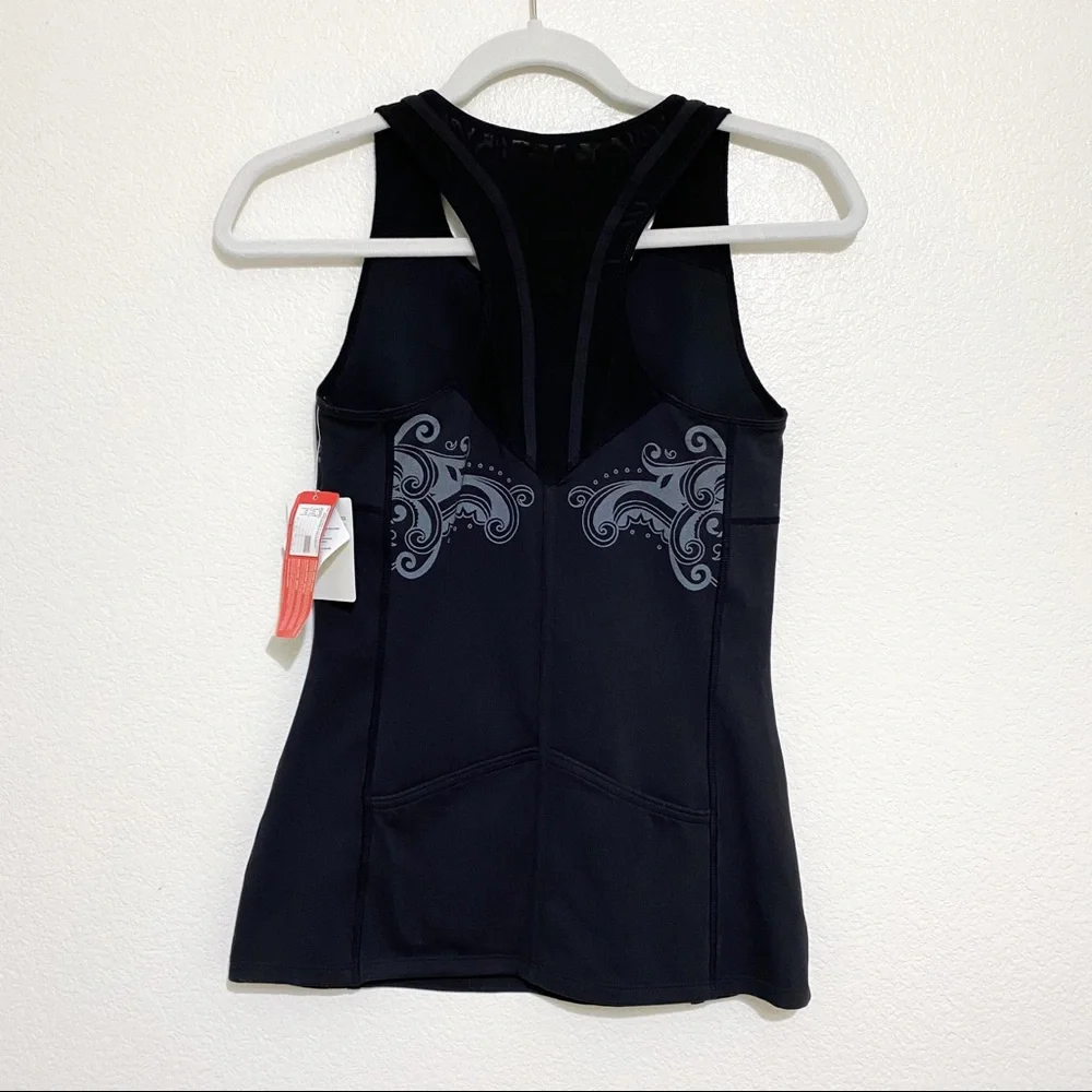 Athleta Black Athletic Racerback Tank Top Size XS - Picture 3 of 5